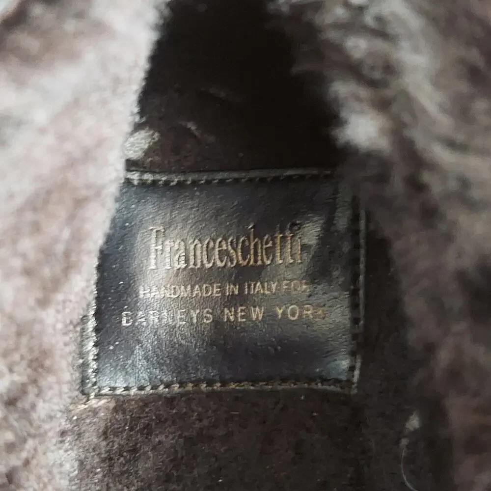 Franceschetti Italy Barneys New York Men's US 10 Brown Leather Ankle Boots